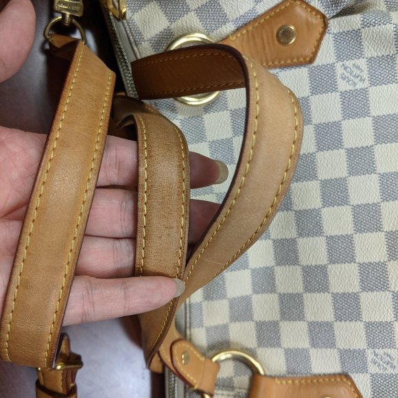 Auth LOUIS VUITTON EVORA MM DAMIER AZUR - Picture 10 of 14